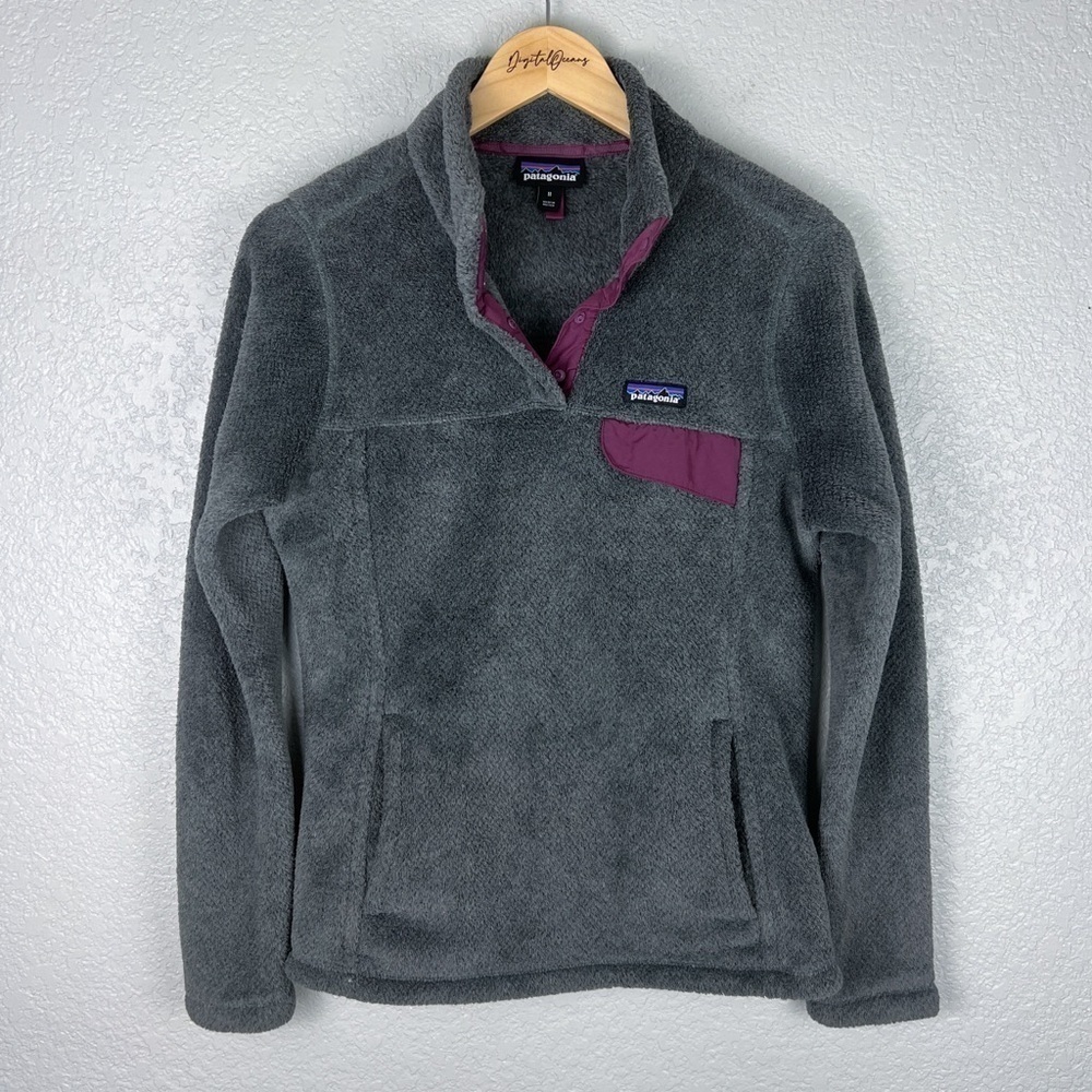 Patagonia Re-Tool Snap-T Pullover Feather Grey M Gorpcore Polartec Outdoor Gray - Picture 2 of 11